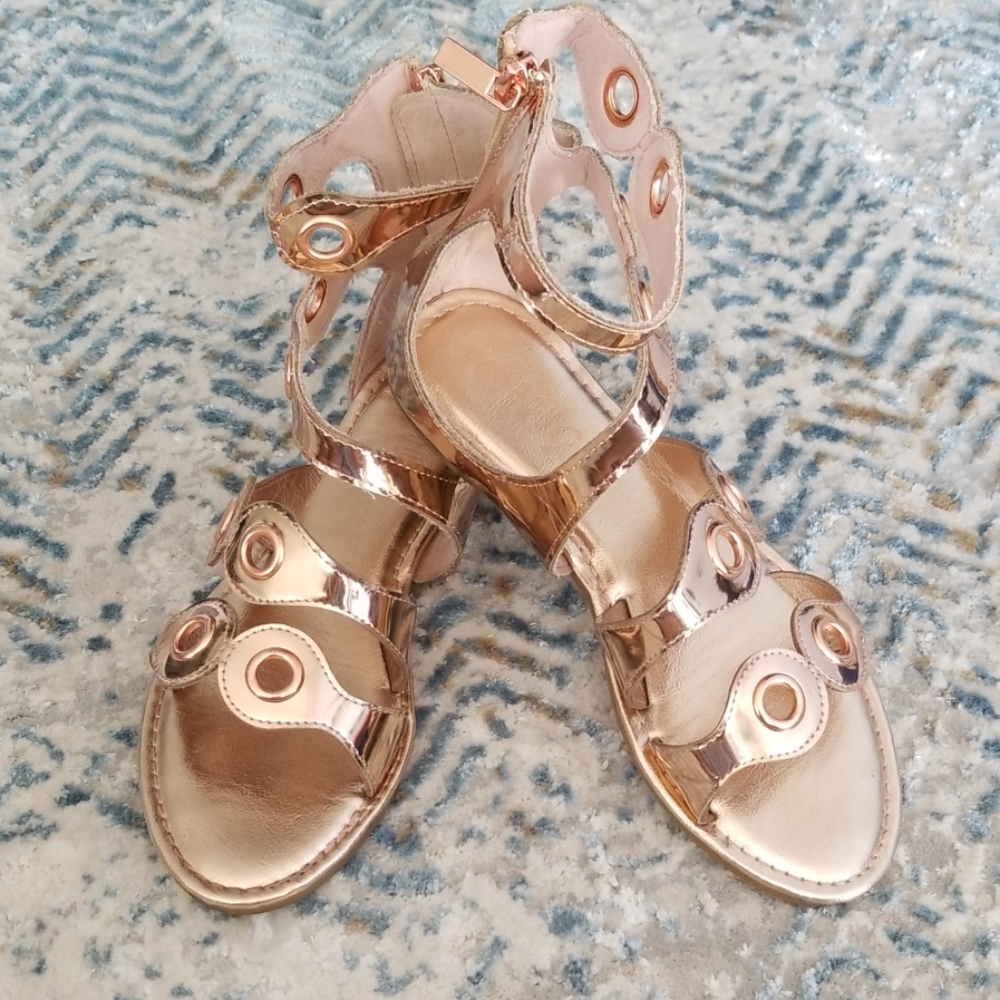 Rouge, Rose Gold Sandals